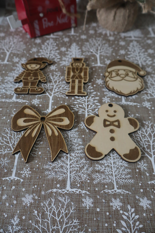 Suspensions de Noël (Lot de 5)