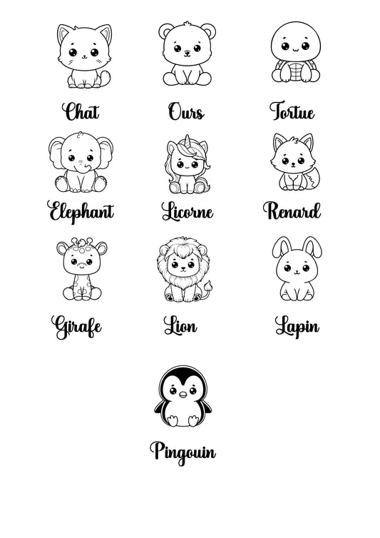 Pancarte de naissance animaux