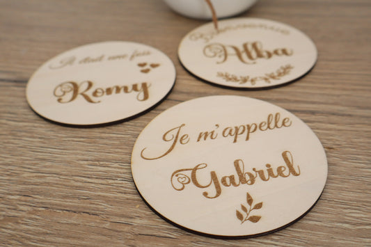 Carte naissance ronde