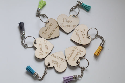 Porte clés coeur