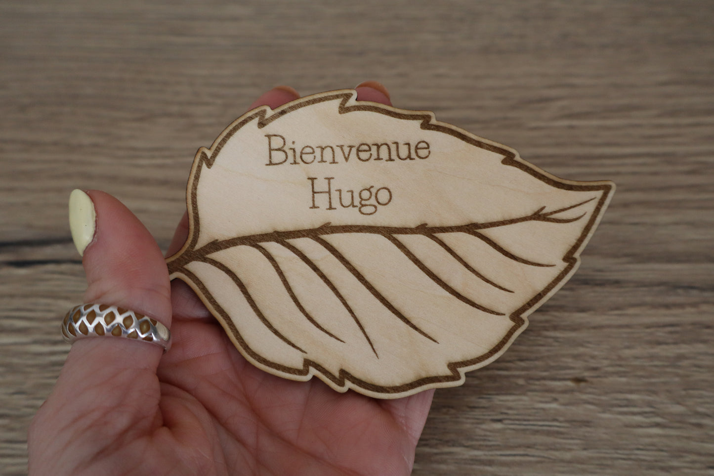 Carte naissance feuilles