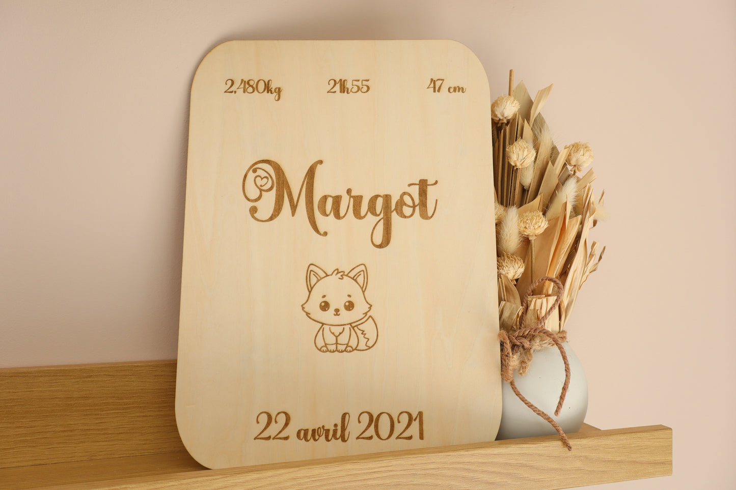 Pancarte de naissance animaux