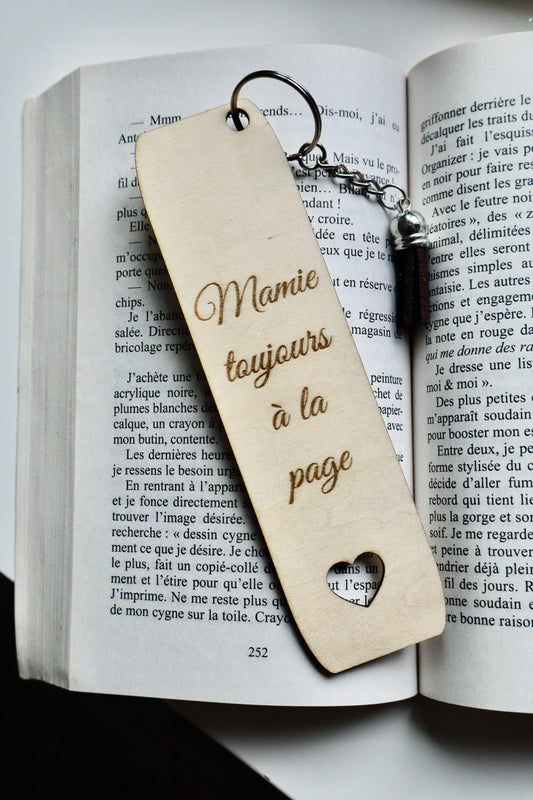 Marque page mamie