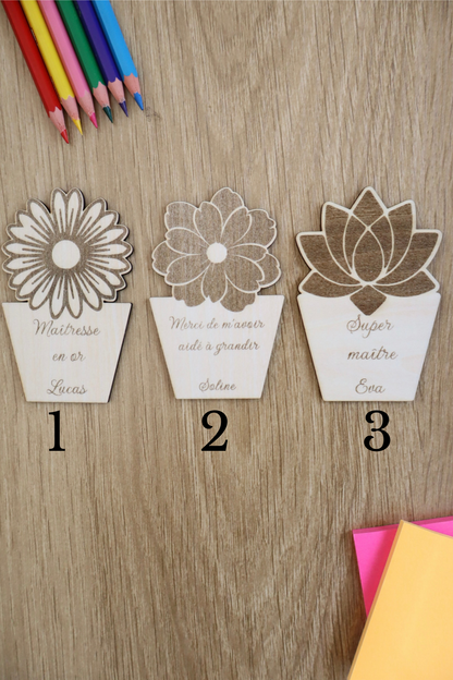 Magnet pot de fleurs