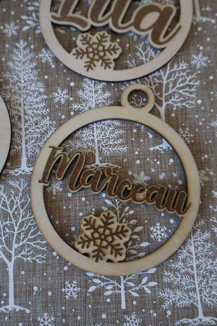 Boule de Noël prénom