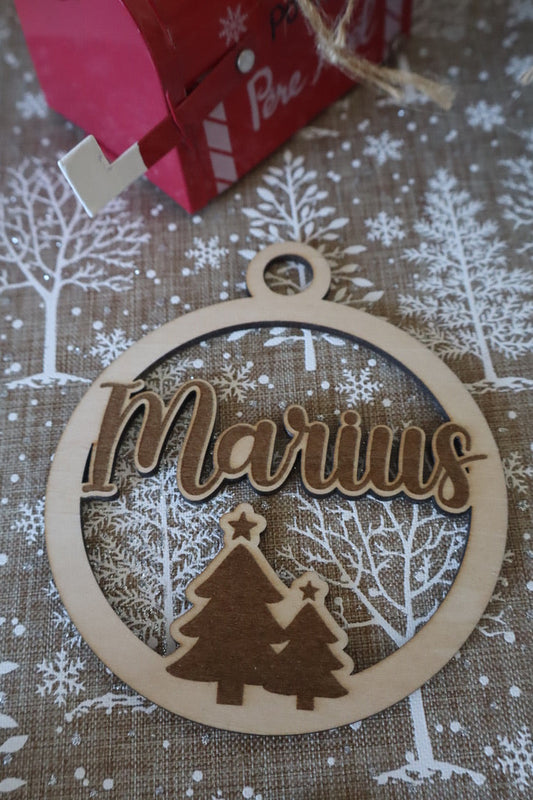 Boule de Noël prénom