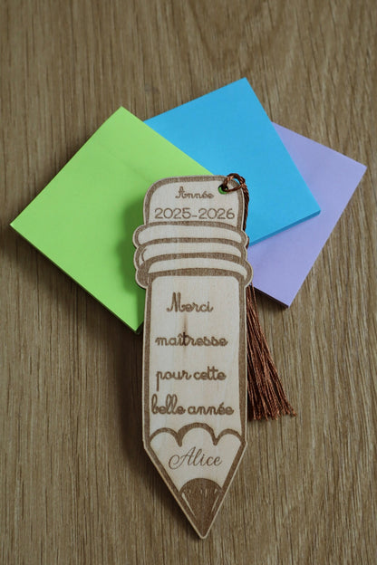 Marque page crayon
