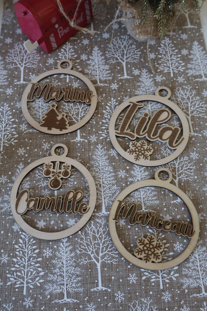 Boule de Noël prénom