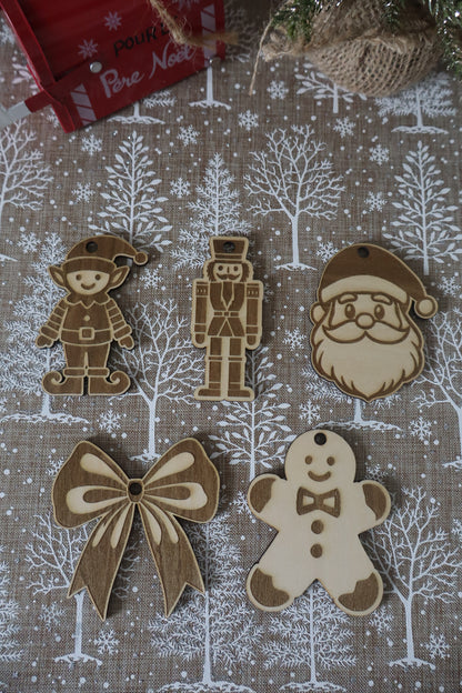 Suspensions de Noël (Lot de 5)