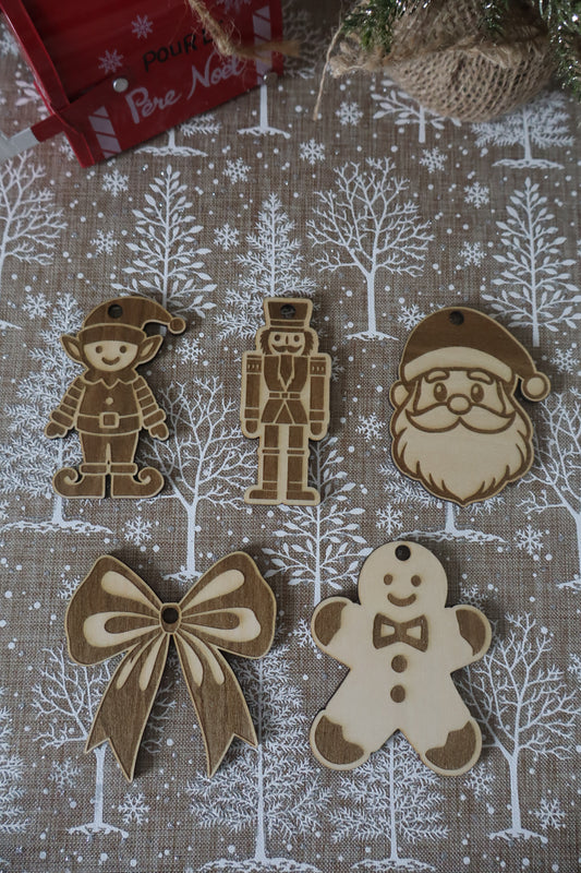 Suspensions de Noël (Lot de 5)