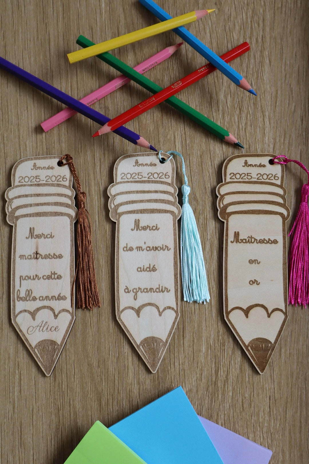 Marque page crayon