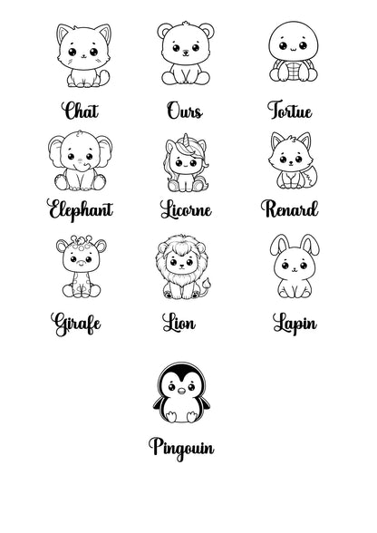 Pancarte de naissance animaux
