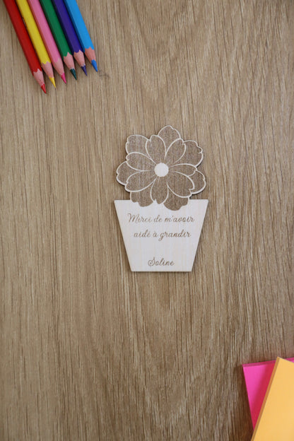 Magnet pot de fleurs