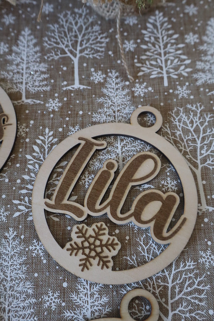 Boule de Noël prénom