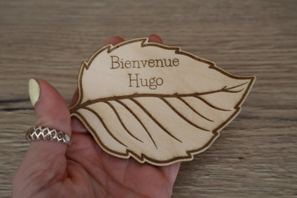 Carte naissance feuilles