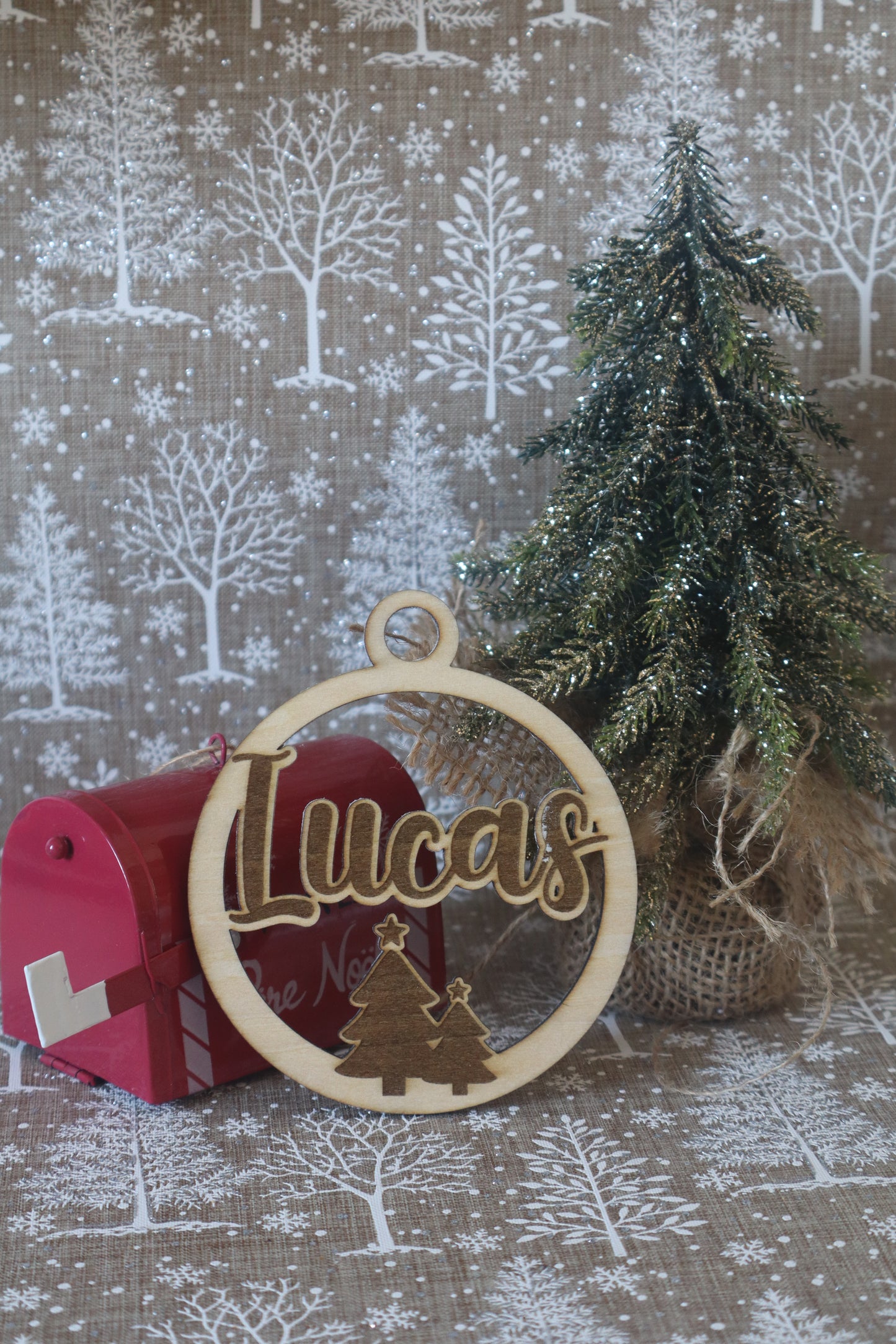 Boule de noël prénom