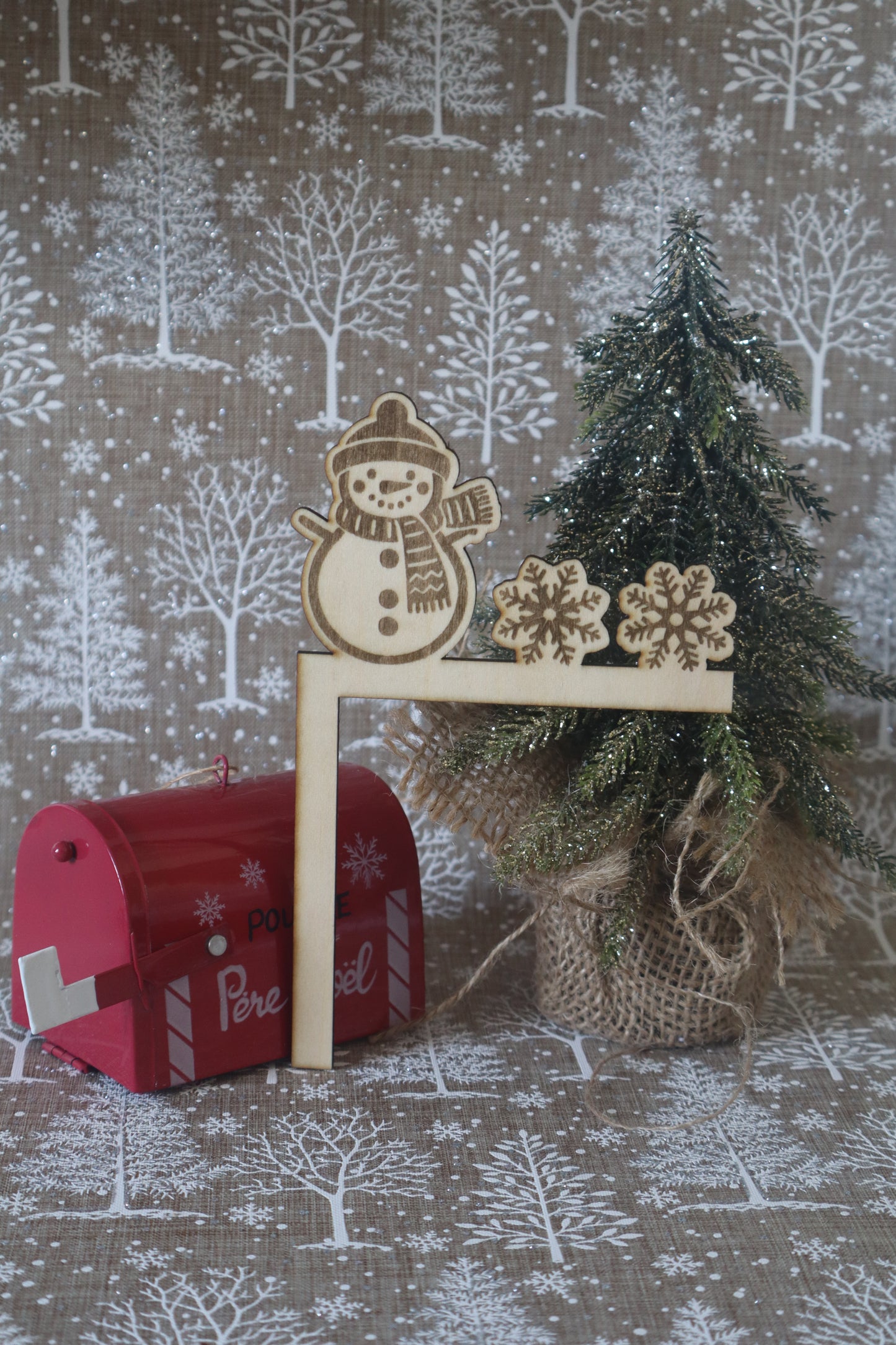 Décoration d'angles de porte Noël