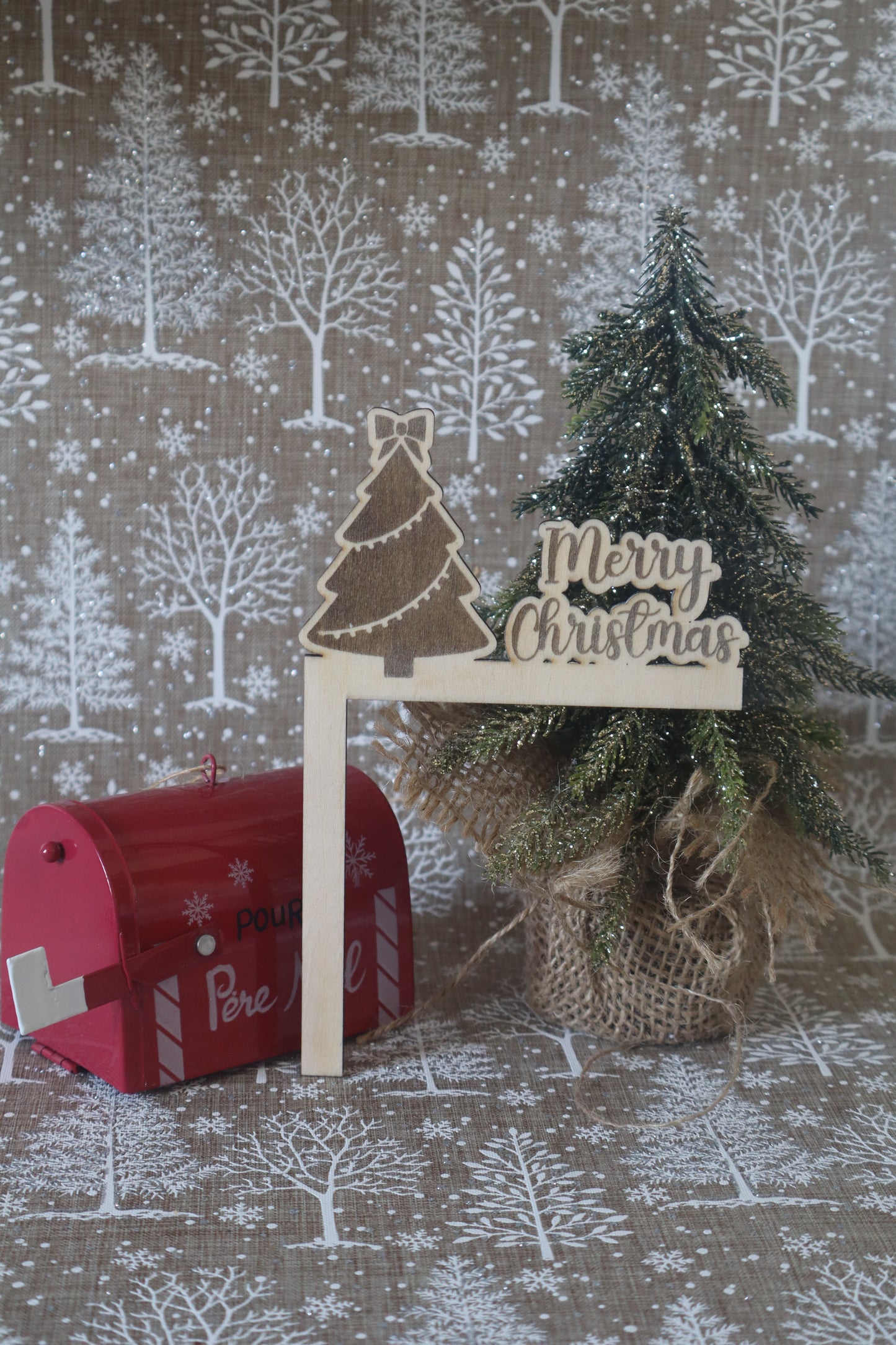 Décoration d'angles de porte Noël