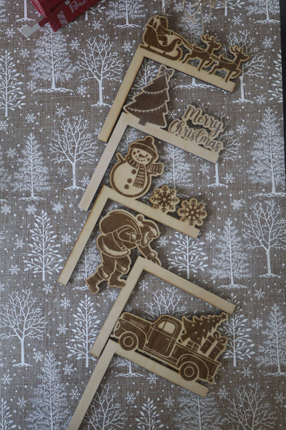 Décoration d'angles de porte Noël