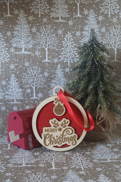 Boule de noël colorée